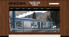 Desktop Screenshot of mountainshadowslodge.com